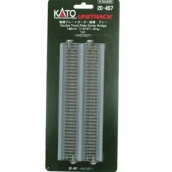 Kato 20-457 N 186 mm 7-5/16" Gray Double Track Plate Girder Bridge - Model Train Junction: Quality Parts and Art Supplies