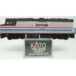 Kato 176-6102 N Amtrak F40PH Phase III Diesel Locomotive #376 - Model Train Junction: Quality Parts and Art Supplies