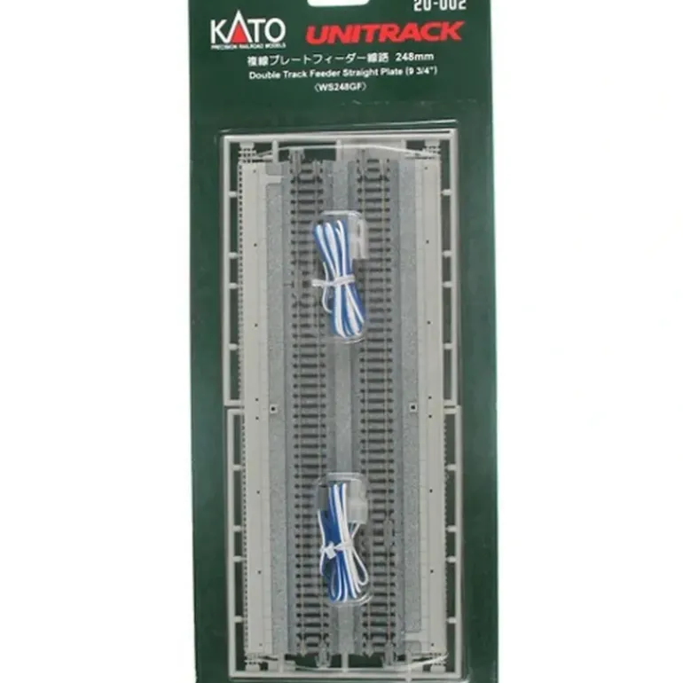 Kato 20-002 N Double Plate Feeder Track/1pc - Model Train Junction: Quality Parts and Art Supplies