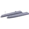 Kato 23-105 N Island Platform with a Type #4 End (Pack of 2) - Model Train Junction: Quality Parts and Art Supplies