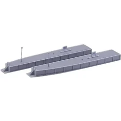 Kato 23-105 N Island Platform with a Type #4 End (Pack of 2) - Model Train Junction: Quality Parts and Art Supplies