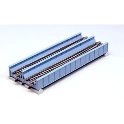 Kato 20-455 N 7-5/16" Light Blue Double Track Plate Girder Bridge - Model Train Junction: Quality Parts and Art Supplies