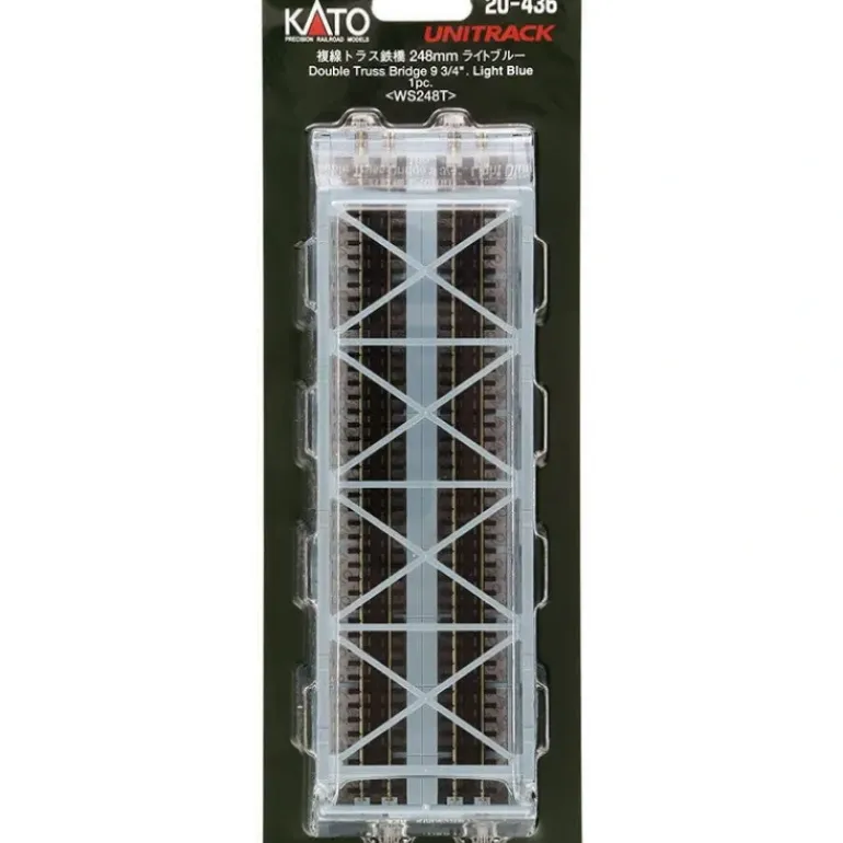 Kato 20-436 N 9-3/4" Light Blue Single Truss Bridge - Model Train Junction: Quality Parts and Art Supplies