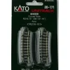 Kato 20-171 N 8-1/2" Radius 15 Curved UniTrack (Pack of 4) - Model Train Junction: Quality Parts and Art Supplies