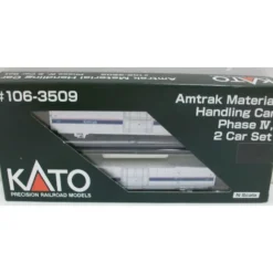 Kato 106-3509 N Scale Amtrak Material Handling 2-Car Phase IV - Model Train Junction: Quality Parts and Art Supplies