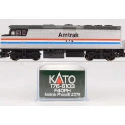 Kato 176-6103 N Scale Amtrak/Phase III F40PH Diesel Locomotive #379 - Model Train Junction: Quality Parts and Art Supplies