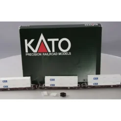 Kato 106-6125 N Scale BNSF Gunderson Double Stack Cars (Pack of 3) - Model Train Junction: Quality Parts and Art Supplies