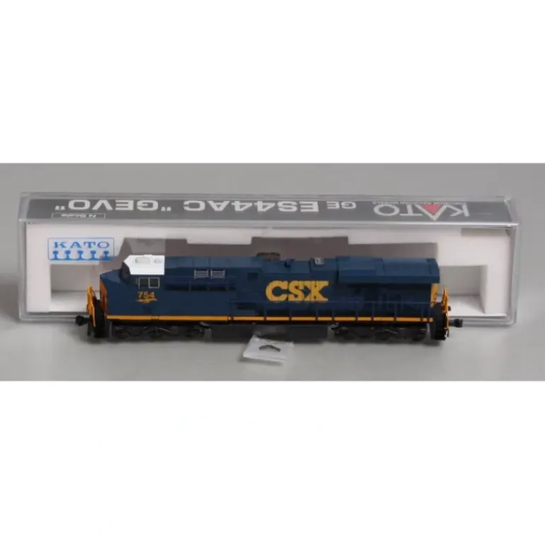 Kato 176-8907 N Scale CSX ES44AC Diesel Locomotive #754 - Model Train Junction: Quality Parts and Art Supplies