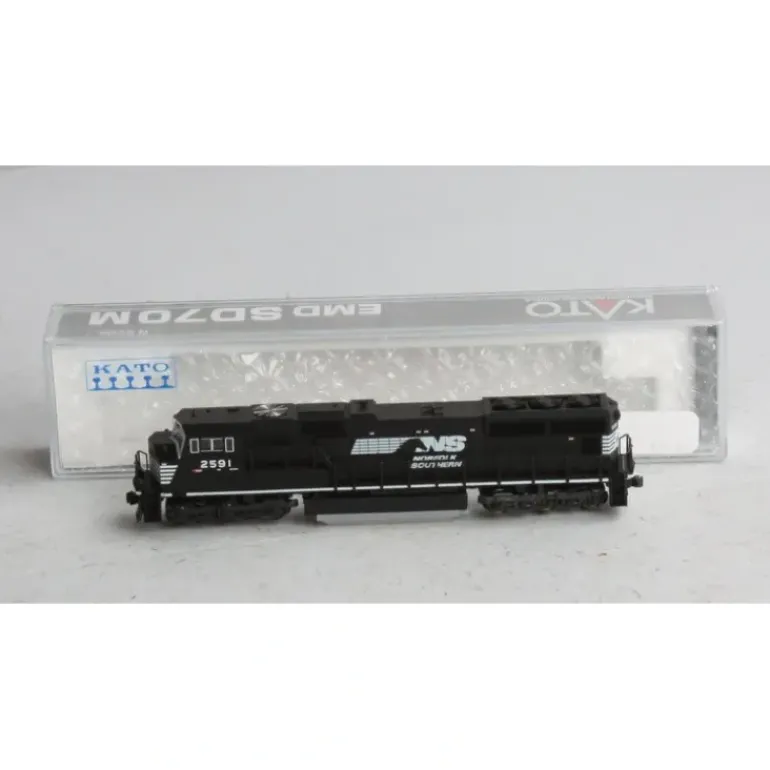 Kato 176-7501 N Scale NS SD70M #2591 Black w/White Face - Model Train Junction: Quality Parts and Art Supplies
