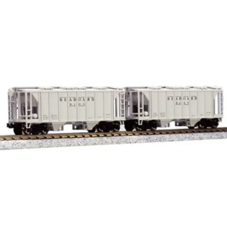 Kato 186-0209 N Scale Seaboard AC&F 70 Ton Covered Hopper (Set of 2) - Model Train Junction: Quality Parts and Art Supplies