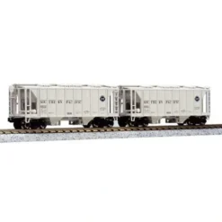 Kato 186-0211 N Scale Southern Pacific AC&F 70 Ton Covered Hopper (Set of 2) - Model Train Junction: Quality Parts and Art Supplies