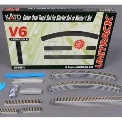 Kato 20-865-1 N Scale V6 Outside Loop Track Set - Model Train Junction: Quality Parts and Art Supplies