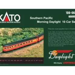 Kato 106-060 N Southern Pacific Morning Daylight 10-Car Set w/Display Unitrack - Model Train Junction: Quality Parts and Art Supplies