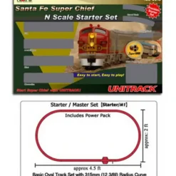 Kato 106-0016 Santa Fe Super Chief N Gauge Diesel Starter Train Set - Model Train Junction: Quality Parts and Art Supplies