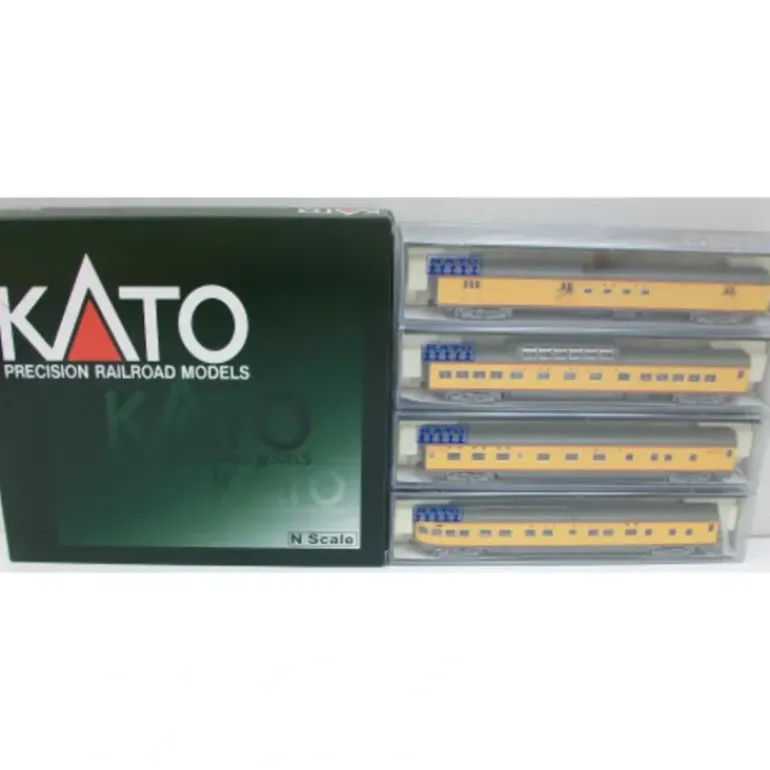 Kato 106-1055 Union Pacific 4-Car Smooth Side Pass Set (B) - Model Train Junction: Quality Parts and Art Supplies