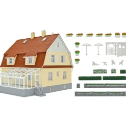 Kibri 38700 HO House with Winter Garden Building Kit - Model Train Junction: Quality Parts and Art Supplies