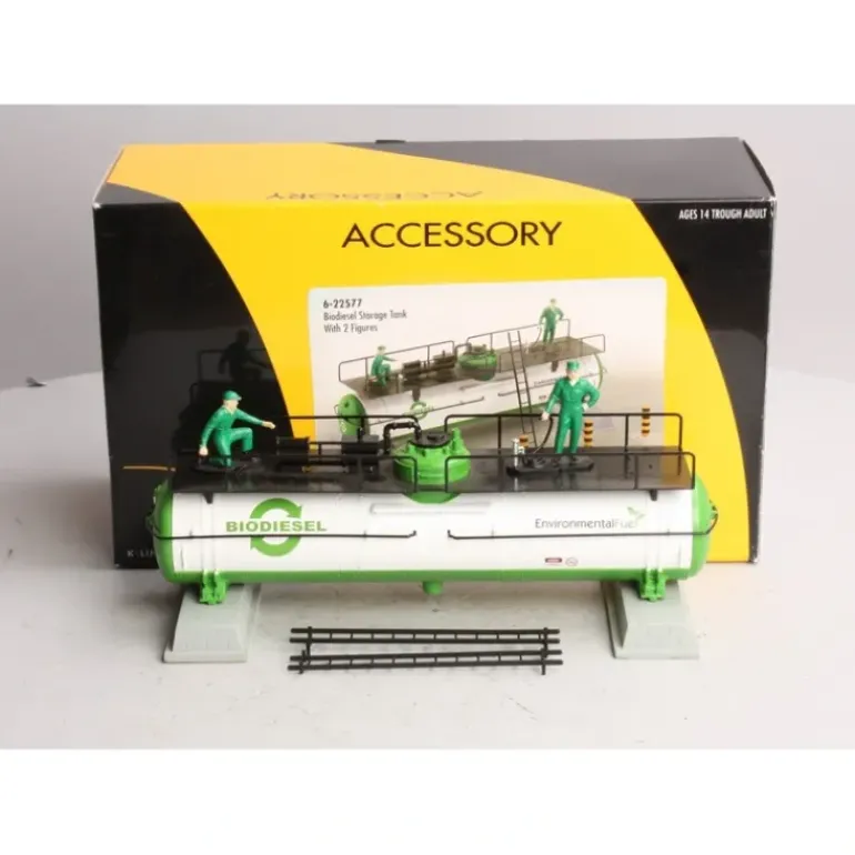 K-Line 6-22577 O Biodiesel Storage Tank with 2 Figures - Model Train Junction: Quality Parts and Art Supplies