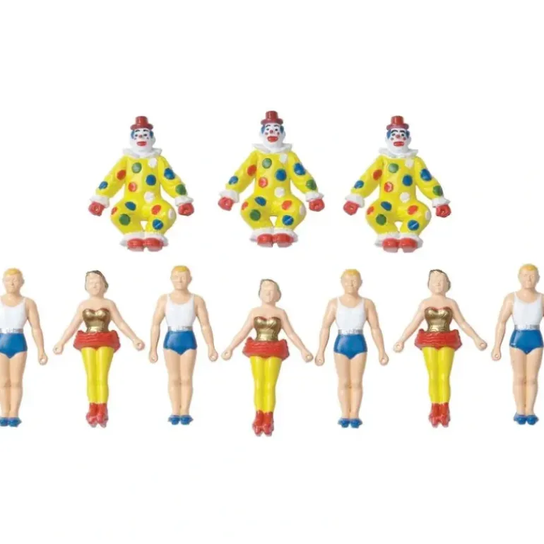 K-Line 6-21324 O By Lionel Acrobats & Clowns Circus Painted Figures (Set of 10) - Model Train Junction: Quality Parts and Art Supplies