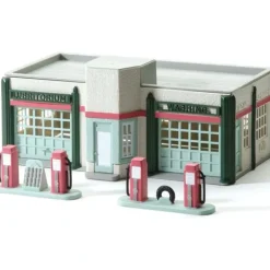 K-Line 6-21384 O By Lionel Service Station with Gas Pumps Building Kit - Model Train Junction: Quality Parts and Art Supplies