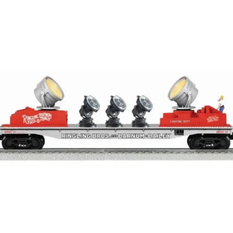 K-Line 6-22244 O Gauge Ringling Bros Operating Searchlight Car w/ 3 Spotlights - Model Train Junction: Quality Parts and Art Supplies