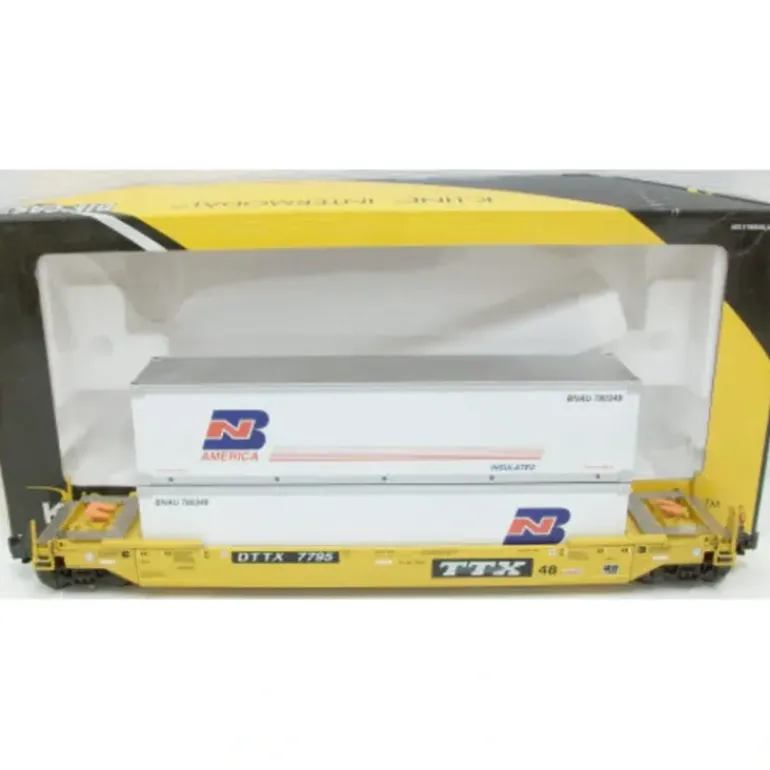 K-Line K7768 Gunderson Deep Well Flatcar - Model Train Junction: Quality Parts and Art Supplies