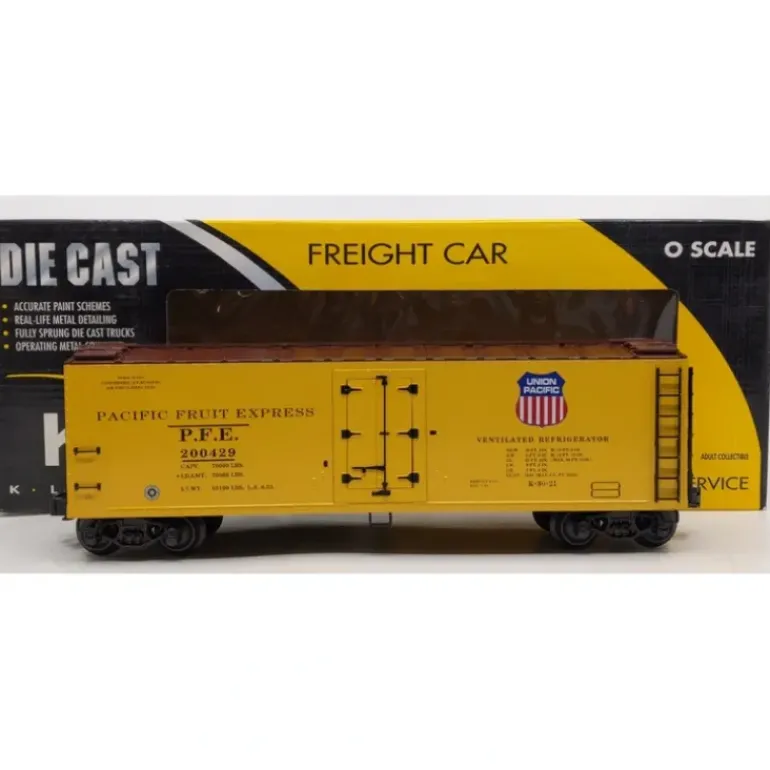 K-Line K752-2112 O Gauge Pacific Fruit Express Die-Cast Reefer #200429 LN/Box - Model Train Junction: Quality Parts and Art Supplies