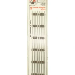 K-Line K-253 O-27 Gauge 20" Tubular Double Straight Track Sections (Card of 2) - Model Train Junction: Quality Parts and Art Supplies