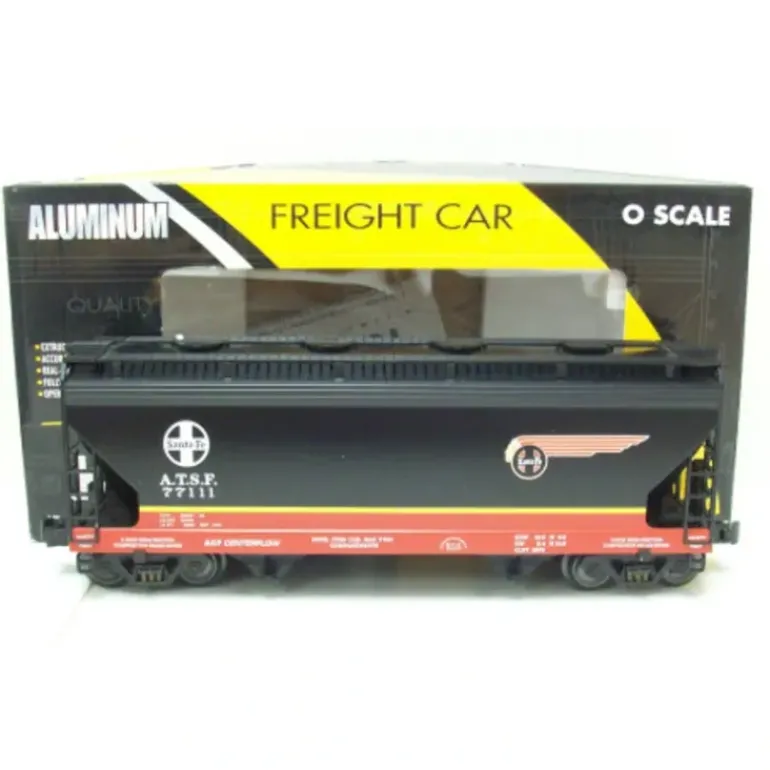 K-Line K6242-1051 O Gauge Santa Fe Black 2-Bay Hopper #77111 EX/Box - Model Train Junction: Quality Parts and Art Supplies