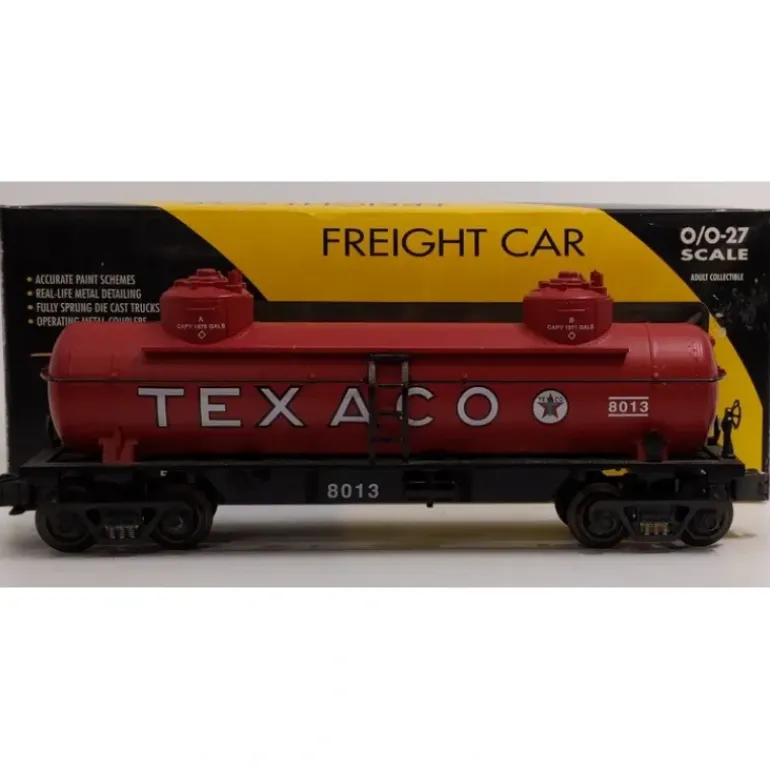 K-Line K635-8013 O Gauge Texaco Double Dome Tank Car #8013 LN/Box - Model Train Junction: Quality Parts and Art Supplies