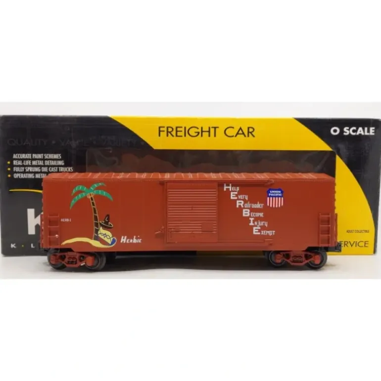 K-Line K765-2112 O Gauge Union Pacific Herbie Boxcar LN/Box - Model Train Junction: Quality Parts and Art Supplies