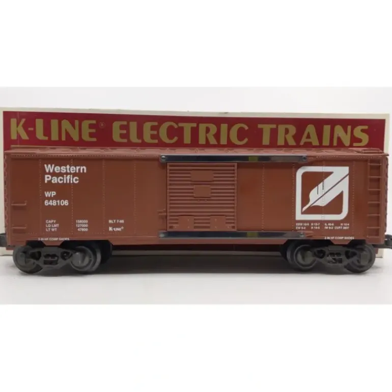 K-Line K648106 O Gauge Western Pacific Feather Classic Boxcar LN/Box - Model Train Junction: Quality Parts and Art Supplies