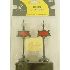 K-Line K010510 O Lionel Street Lamps W/Decals Lighted Accessories (Set of 2) - Model Train Junction: Quality Parts and Art Supplies
