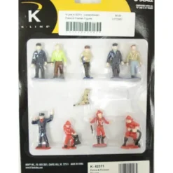 K-Line K42311 O Police & Fireman Figures - Model Train Junction: Quality Parts and Art Supplies