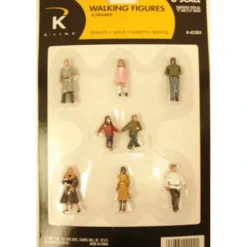 K-Line K42303 O Walking Figures (Set of 8) - Model Train Junction: Quality Parts and Art Supplies