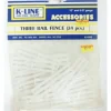 K-Line K-4183 O White 3 Rail Fences (Bag of 25) - Model Train Junction: Quality Parts and Art Supplies