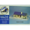 K-Line K4120 Ranch House w/Figures, Fence Building Kit - Model Train Junction: Quality Parts and Art Supplies