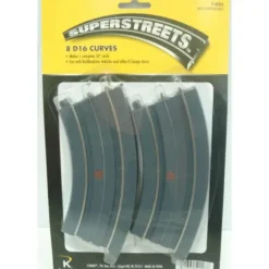 K-Line K-802A O SuperStreets D16 Curve Track Sections (Pack of 8) - Model Train Junction: Quality Parts and Art Supplies