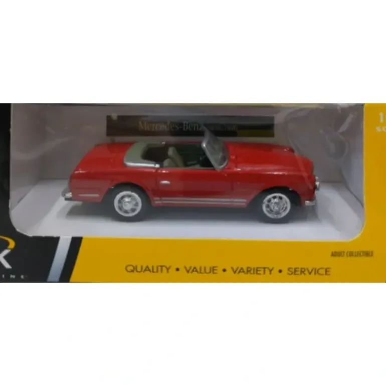 K-Line Kruisers 1968 1:43 Kruisers '68 Red Mercedes-Benz 280SL Diecast Car - Model Train Junction: Quality Parts and Art Supplies