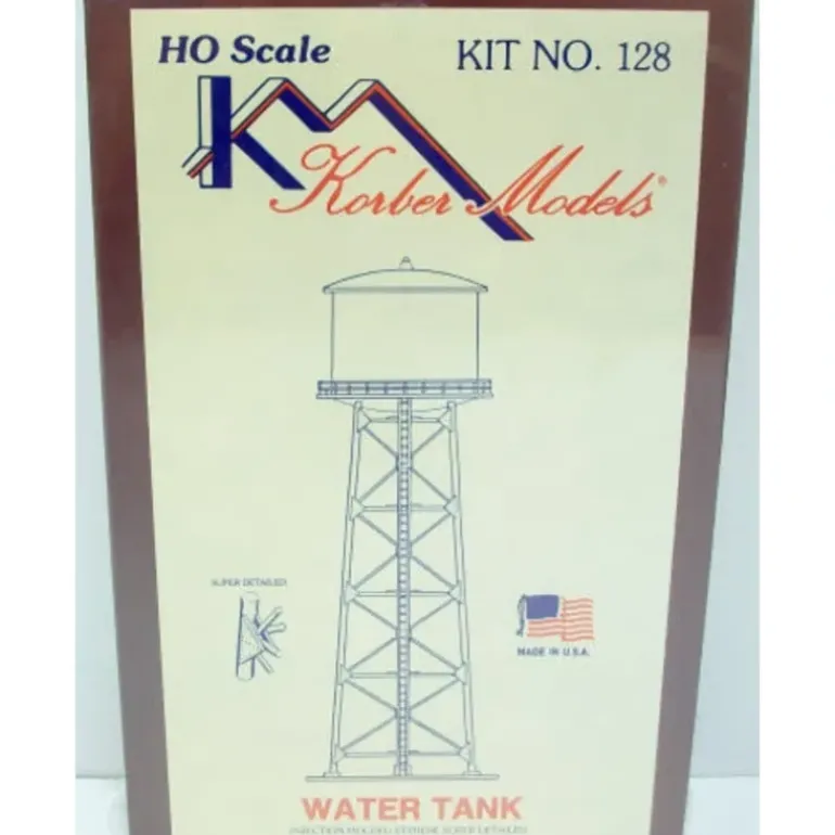 Korber 128 HO Scale Water Tower Building Kit - Model Train Junction: Quality Parts and Art Supplies