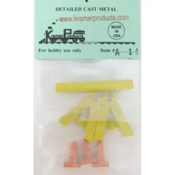 Kramer A14 O-Scale Safety Cones & Barricade - Model Train Junction: Quality Parts and Art Supplies