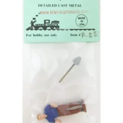 Kramer P25 O-Scale Standing Workman & Shovel - Model Train Junction: Quality Parts and Art Supplies