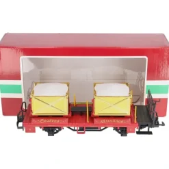 LGB 42140 Christmas Transport Car w/Gold Boxes - Model Train Junction: Quality Parts and Art Supplies