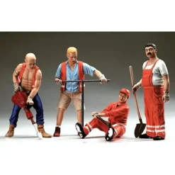 LGB 51404 Costruction Railway Worker Figures G Scale (Set of 4) - Model Train Junction: Quality Parts and Art Supplies