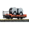 LGB 41025 Flatcar w/ Cable Reels - Model Train Junction: Quality Parts and Art Supplies