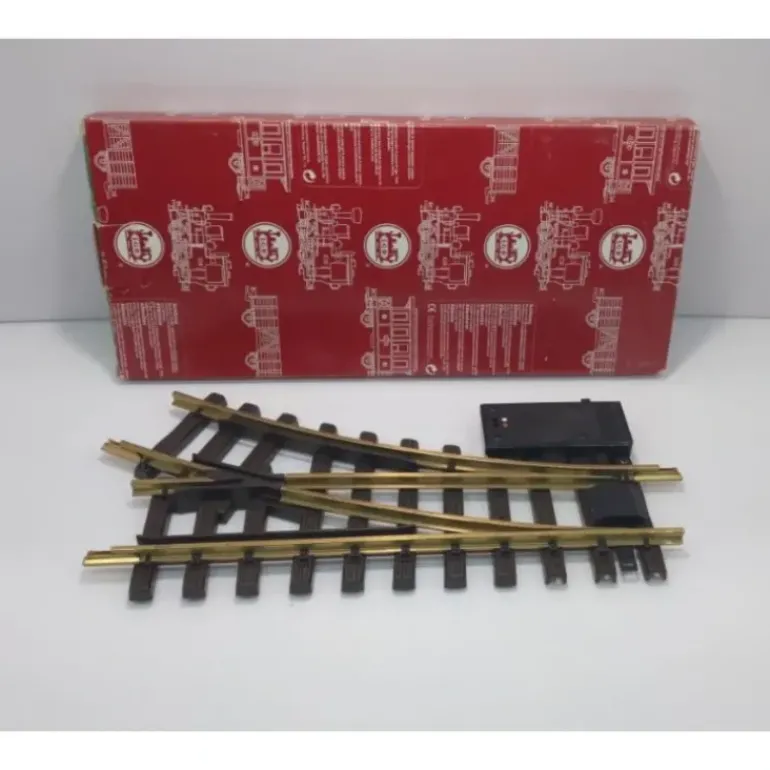 LGB 12050 G Brass 30 Right Hand R1 Remote Electric Switch Turnout - Model Train Junction: Quality Parts and Art Supplies