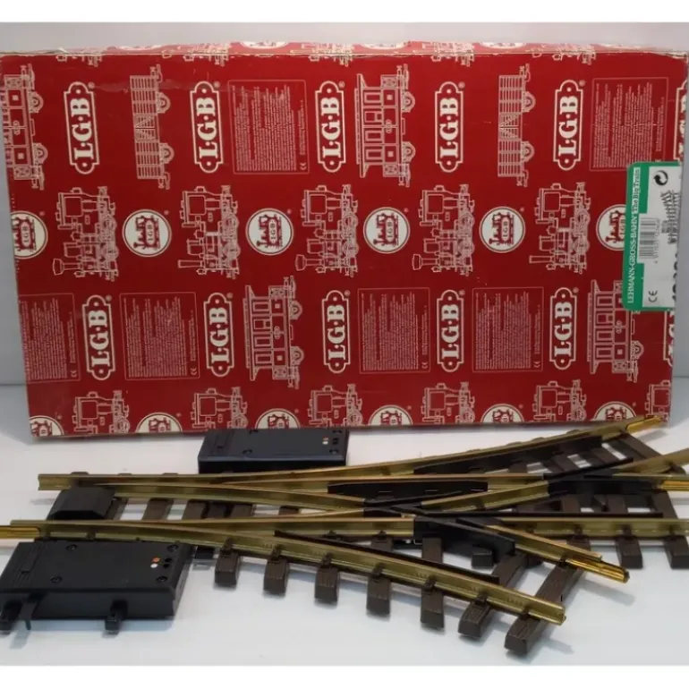 LGB 12360 G Gauge R1 30 Electric 3-Way Switch Turnout - Model Train Junction: Quality Parts and Art Supplies