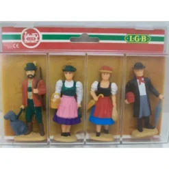 LGB 5141 G Men & Maids Figures (Set of 4) - Model Train Junction: Quality Parts and Art Supplies