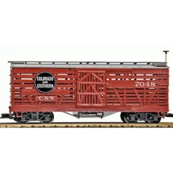 LGB 45683 G Scale Colorado & Southern Livestock Car #7048 - Model Train Junction: Quality Parts and Art Supplies