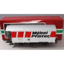 LGB 45810 G Scale RhB Mobel Pfister Boxcar (plastic wheels) - Model Train Junction: Quality Parts and Art Supplies