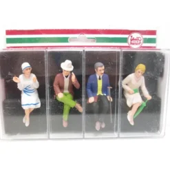 LGB 52443 G Scale Seated Passenger Figure Set (Set of 4) - Model Train Junction: Quality Parts and Art Supplies